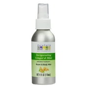 Aura Cacia Aromatherapy Mist For Room And Body, Ginger And Mint - 4 Oz