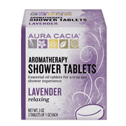 Aura Cacia Aromatherapy Shower Tablets, Relaxing Lavender 3 ea