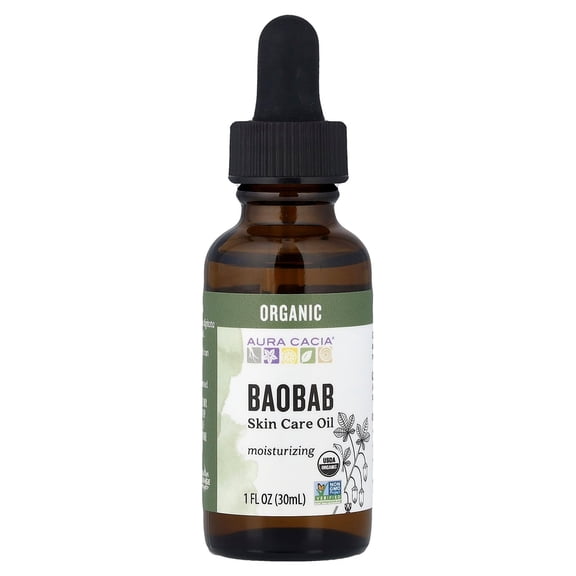 Aura Cacia Baobab Organic Skin Care Oil Bottle - 1 Oz