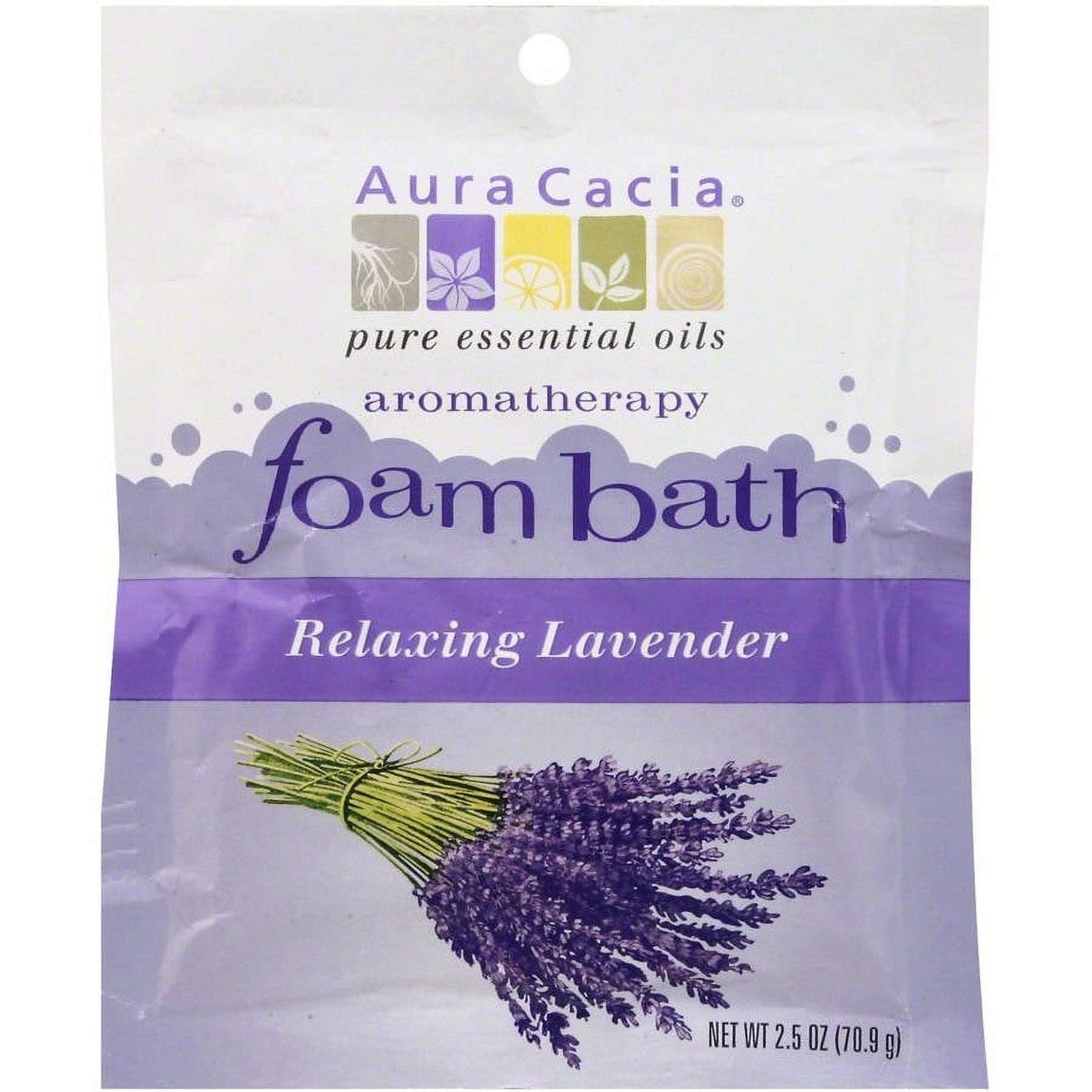 Aura Cacia Bath Foam Lavender Relaxing, 2.5 OZ (Pack of 6)