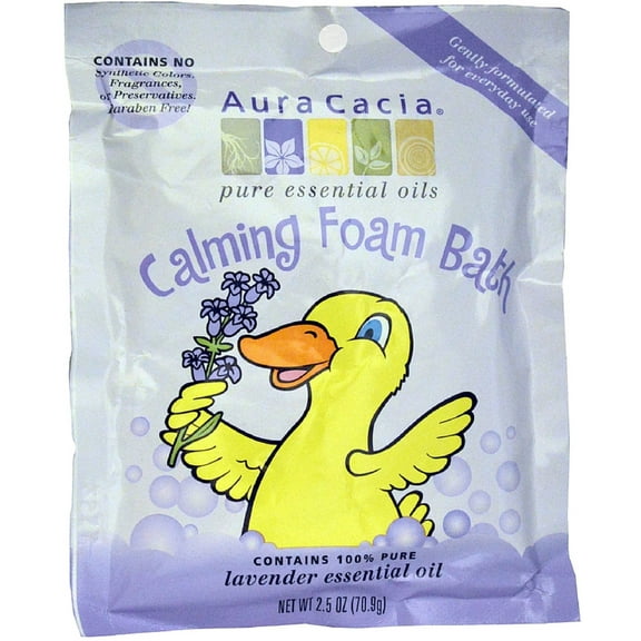 Aura Cacia Calming Foam Bath, Lavender Essentials Oil 2.50 oz