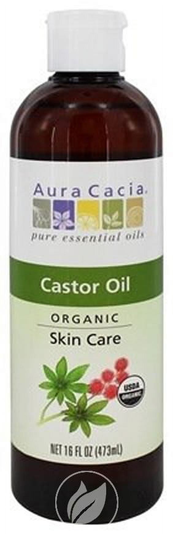 Aura Cacia #Cert Org Castor Oil 16oz