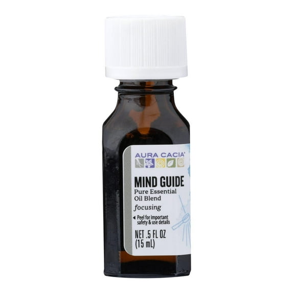 Aura Cacia Pure Essential Oil Blend, Mind Guide, 0.5 fl oz (15 ml)