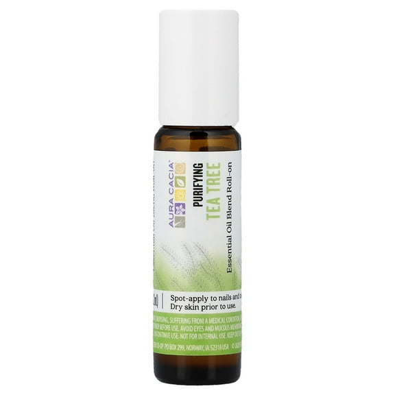 Aura Cacia Essential Oil Tea Tree Roll-On 0.31 oz Oil