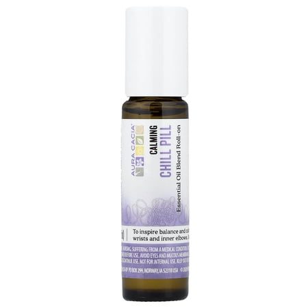 Aura Cacia Essential Oil Chill Pill Roll-On 0.31 oz Oil