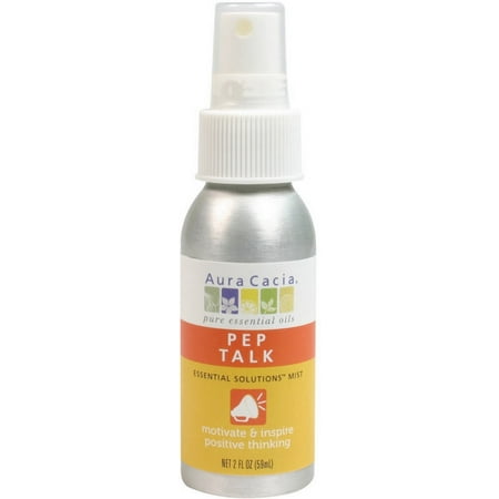 Aura Cacia Essential Solutions Mist, Pep Talk 2 oz