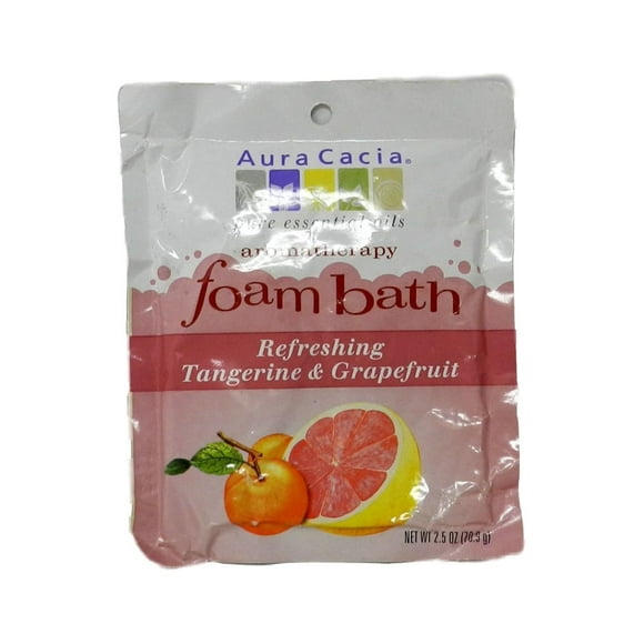 Aura Cacia Foam Bath Refeshing Tangerine and Grapefruit - 2.5 oz - Case of 6