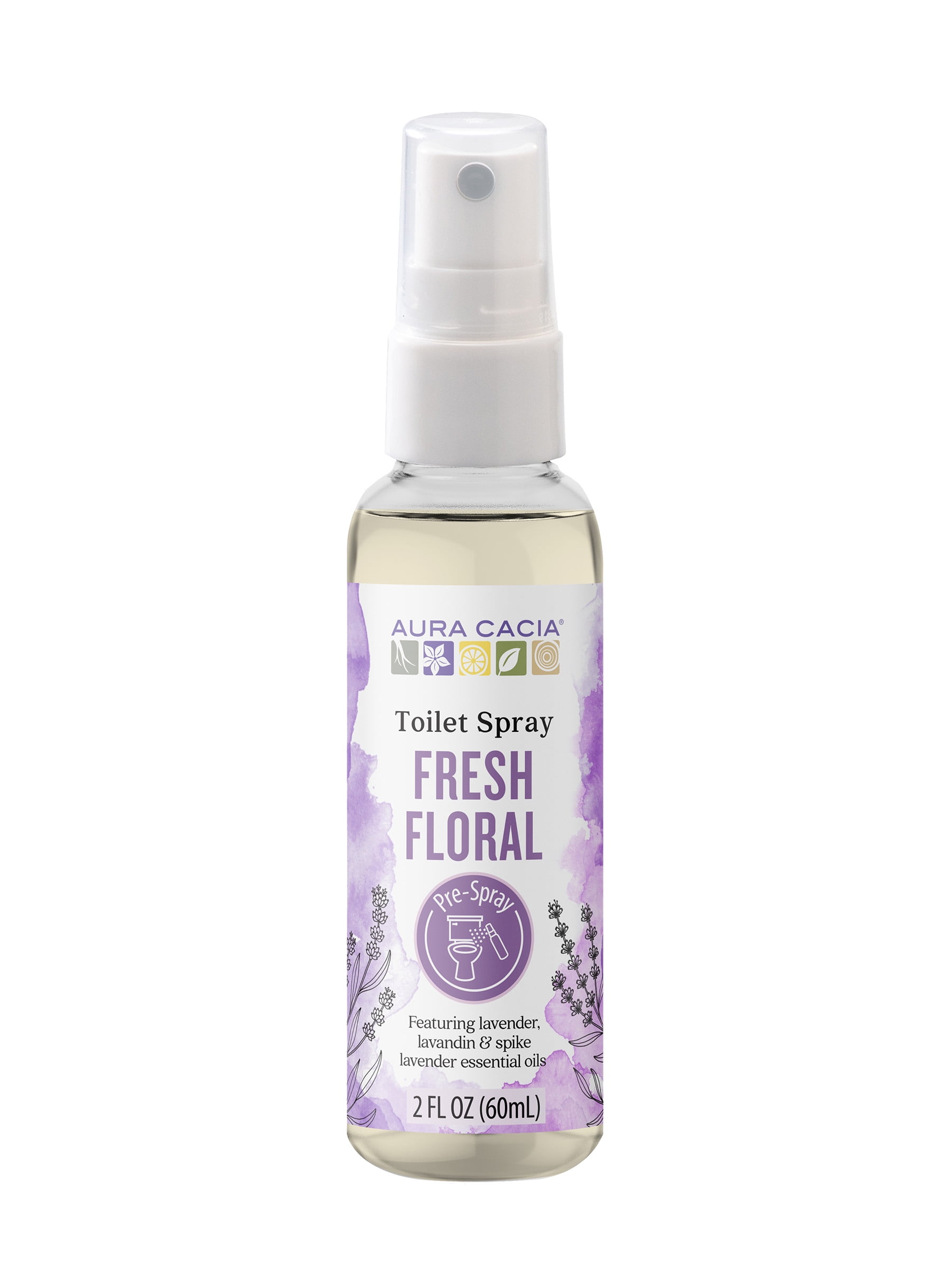 Fresh Floral Lavender Essential Oil Toilet Spray, 2 fl oz