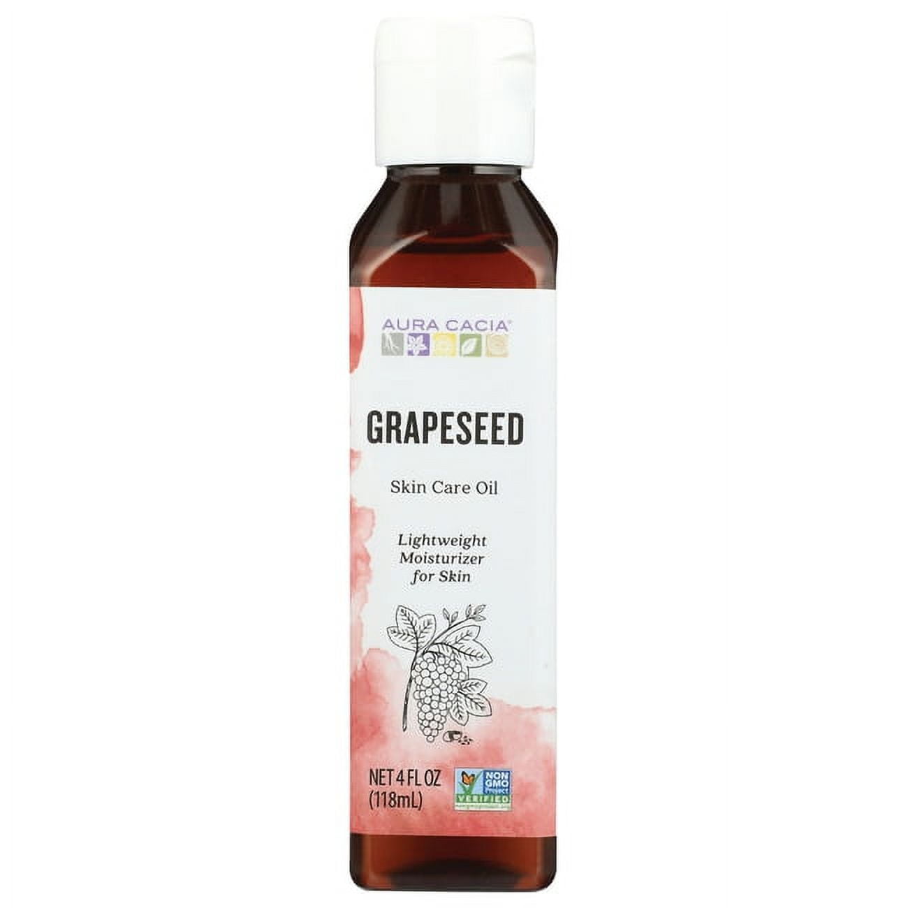 Aura Cacia Grapeseed Skin Care Oil 4 fl oz Liq