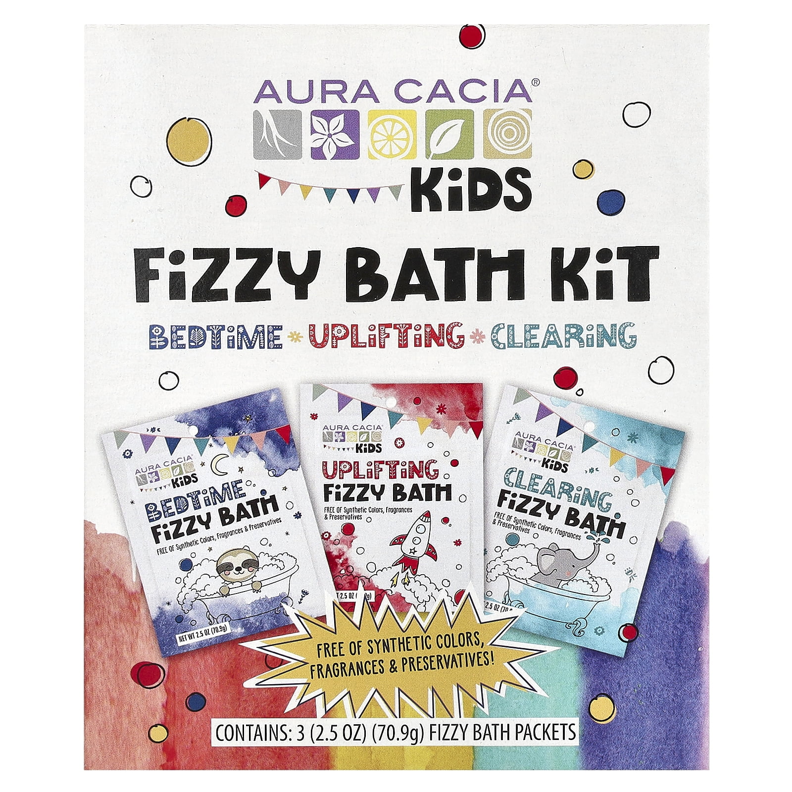 Customer reviews for Aura Cacia Kids Fizzy Bath Kit, 2.5 oz Packets (3 ...