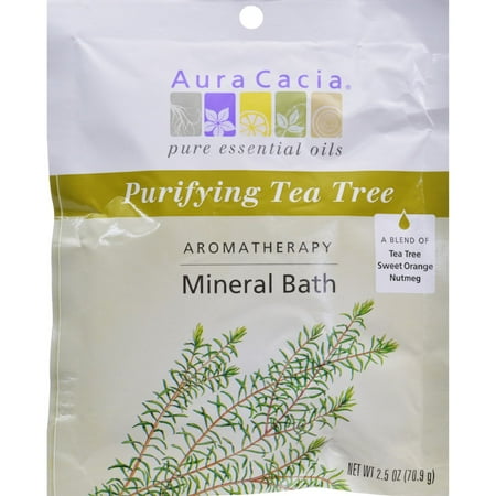 Aura Cacia Mineral Bath Purifying Tea Tree 2.5 oz Bath Salts