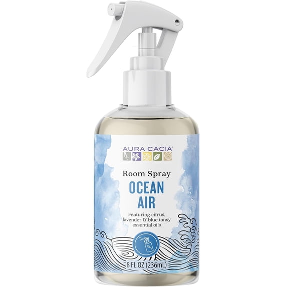 Aura Cacia Ocean Air Room Spray 8 Fl. oz. - Light Aroma, No Synthetic Fragrances