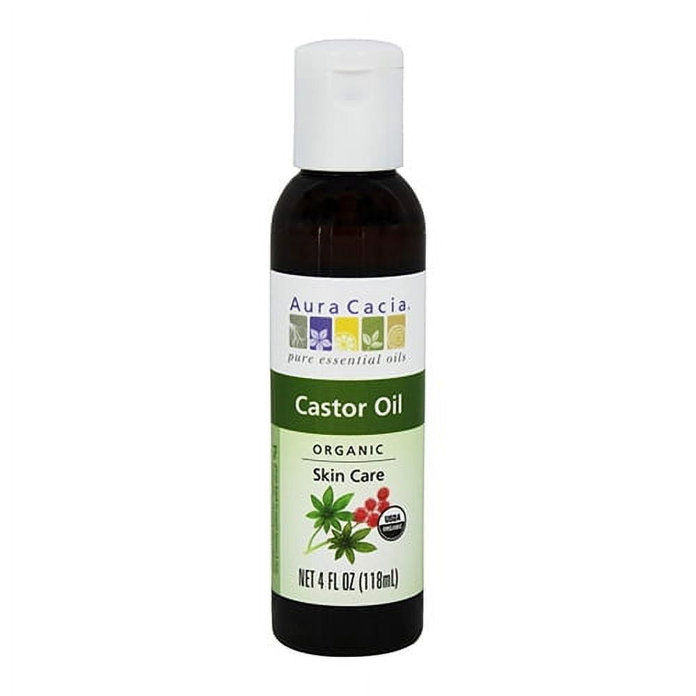 Aura Cacia Organic Castor Oil Skin Care, 4 Oz, 3 Pack