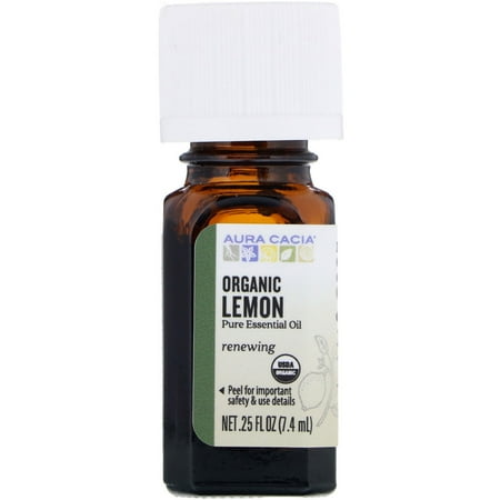 Organic Lemon, .25 fl oz (7.4 ml)