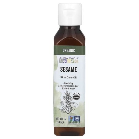 Aura Cacia Organic Skin Care Oil Sesame 4 fl oz Pack of 2