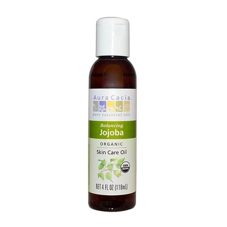 Aura Cacia Organics 100% Pure Skin Care Oil Jojoba - 4 Oz, 2 Pack