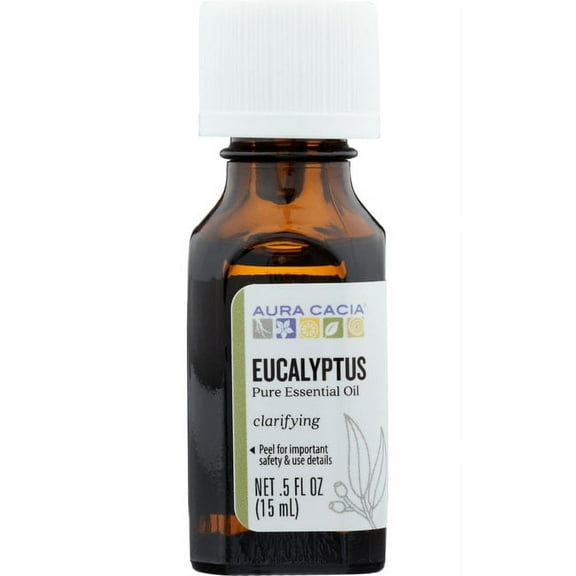 Aura Cacia Pure Essential Oil Eucalyptus 0.5 fl oz Liquid