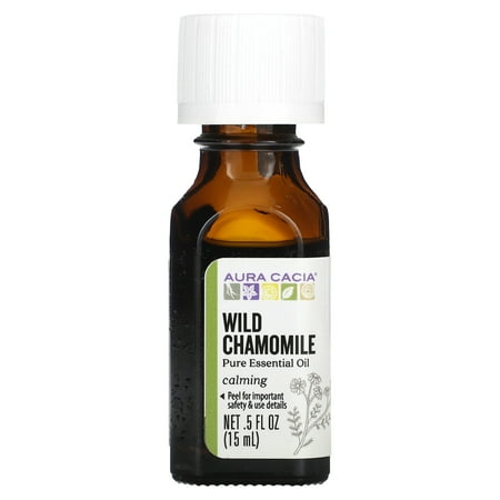 Aura Cacia Pure Essential Oil, Wild Chamomile, 0.5 fl oz (15 ml)
