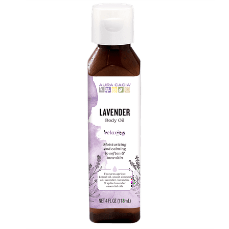 Aura Cacia Aromatherapy Body Oil, Relaxing Lavender, 4 Oz