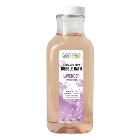 Aura Cacia Aromatherapy Bubble Bath, Relaxing Lavender, 13 fl oz (384 ml)