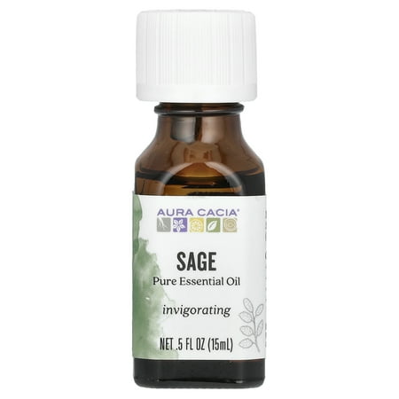 Aura Cacia Essential Oil, Sage, 0.5 Fl Oz