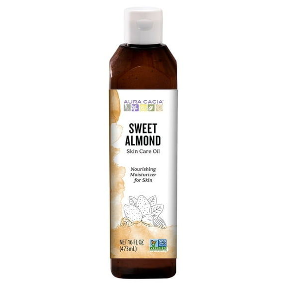 Aura Cacia Sweet Almond Skin Care Oil, 16 fl oz