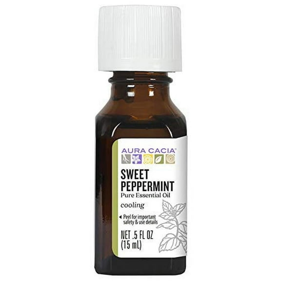 Aura Cacia Sweet Peppermint Essential Oil, 0.50 Oz.