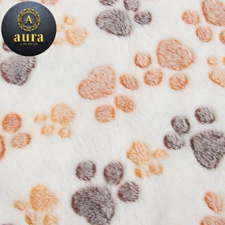 Aura Collection Premium Soft Fluffy Fleece Blanket For Pets