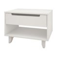 thumbnail image 1 of Aura Complete Bed Kit, Matte White Lacquer & White Melamine - Queen Size, 1 of 1