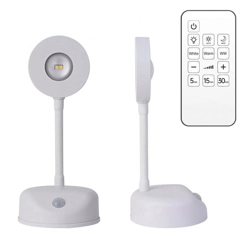 CATUOR Spotlight, Wall Sconces, Battery Operated Wall Sconce, LED Cat-Eye Bulb Small Wall Sconce, Stick-On Display Accent Lighting, Dimmable with 360° Rotation, White