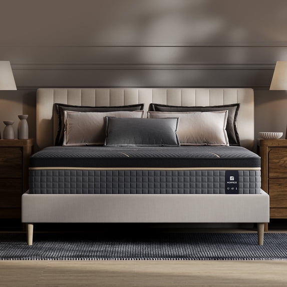 Hybrid Mattress with Cooling Gel Memory Foam, Individual Pocket Spring - 12 inch Full Size Mattresses in a Box, Medium Firm, Pressure Relief, Motion Isolation