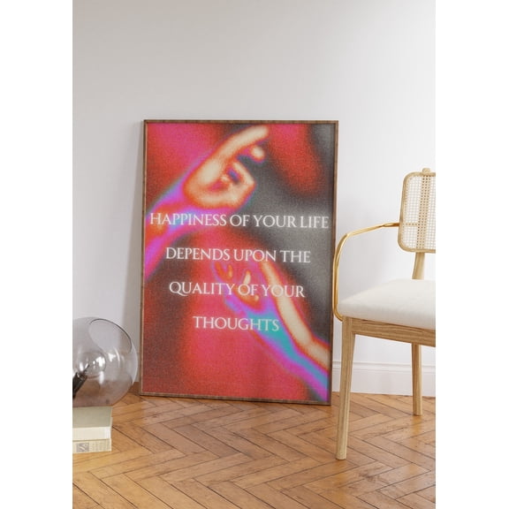 Aura Gradient Manifest Affirmation Poster Unframed Paper Print