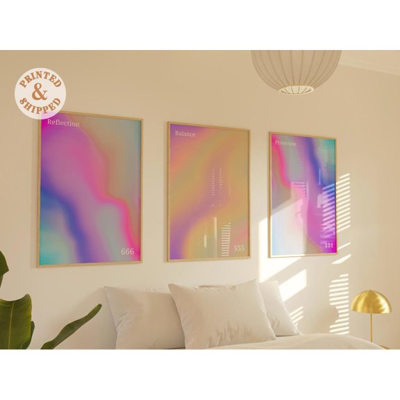 Aura Gradient Poster, Set 3, Poster Only