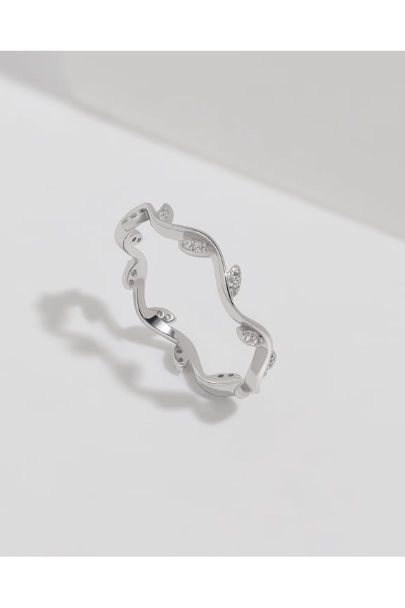 1.7 Ct Round Cut Diamond Ring - 14K White Gold Plated Ring for Gift - Silver Diamond Beautiful Special Ring for Women's - Birthday Gift - Marquise Design Causal Stacking Ring