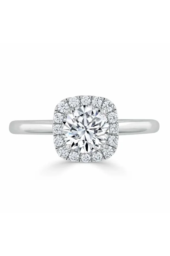 Round Cut 1.9 Ct Diamond Ring - 14K White Gold Plated Ring - Beautiful Special Occasion Ring - Engagement Wedding Ring for Women - Valentine's Day Ring Women - Her Ring Gift