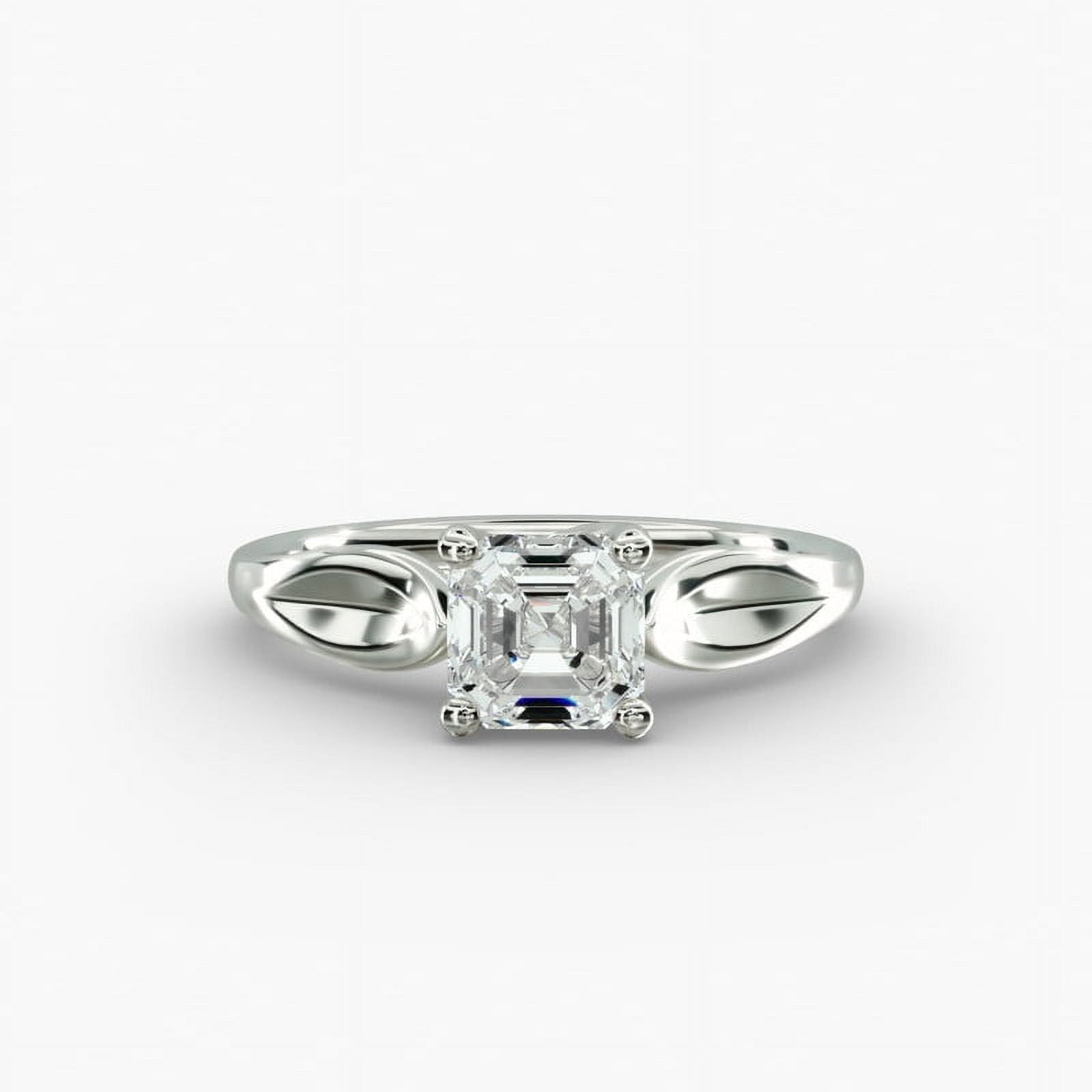 Aura Jewelry 14k White Gold Plated Moissanite Personalized Rings for Aura Jewelry 14k White Gold Plated Moissanite Personalized Rings for