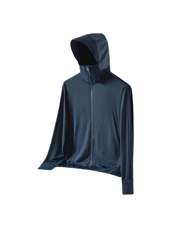Sun Protection Rash Guard Jacket for Men - Fishing Shirts with UV Protection Hoodie