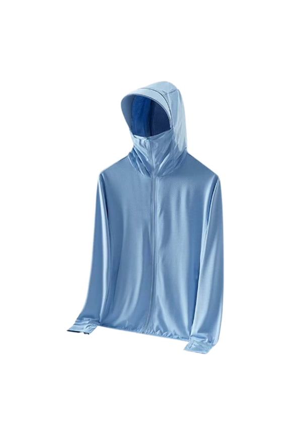 Sun Protection Rash Guard Jacket for Men - Fishing Shirts with UV Protection Hoodie