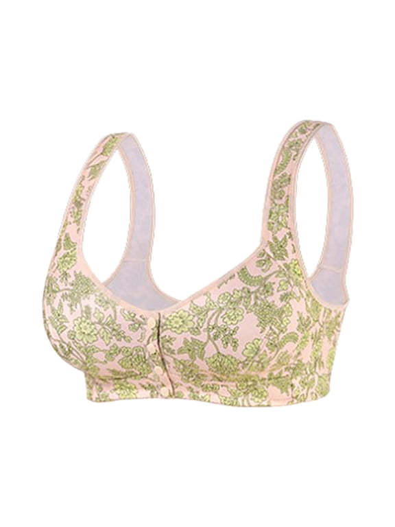 Women’s Extra Plus Size Wirefree Bra – A to G Cup, Band Sizes 36-52, Full Coverage Comfortable Everyday Bralette Beige 52