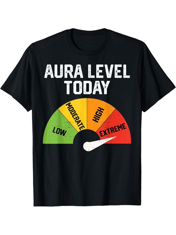 Aura Level Today Extreme Aura Farming For Boys T-Shirt