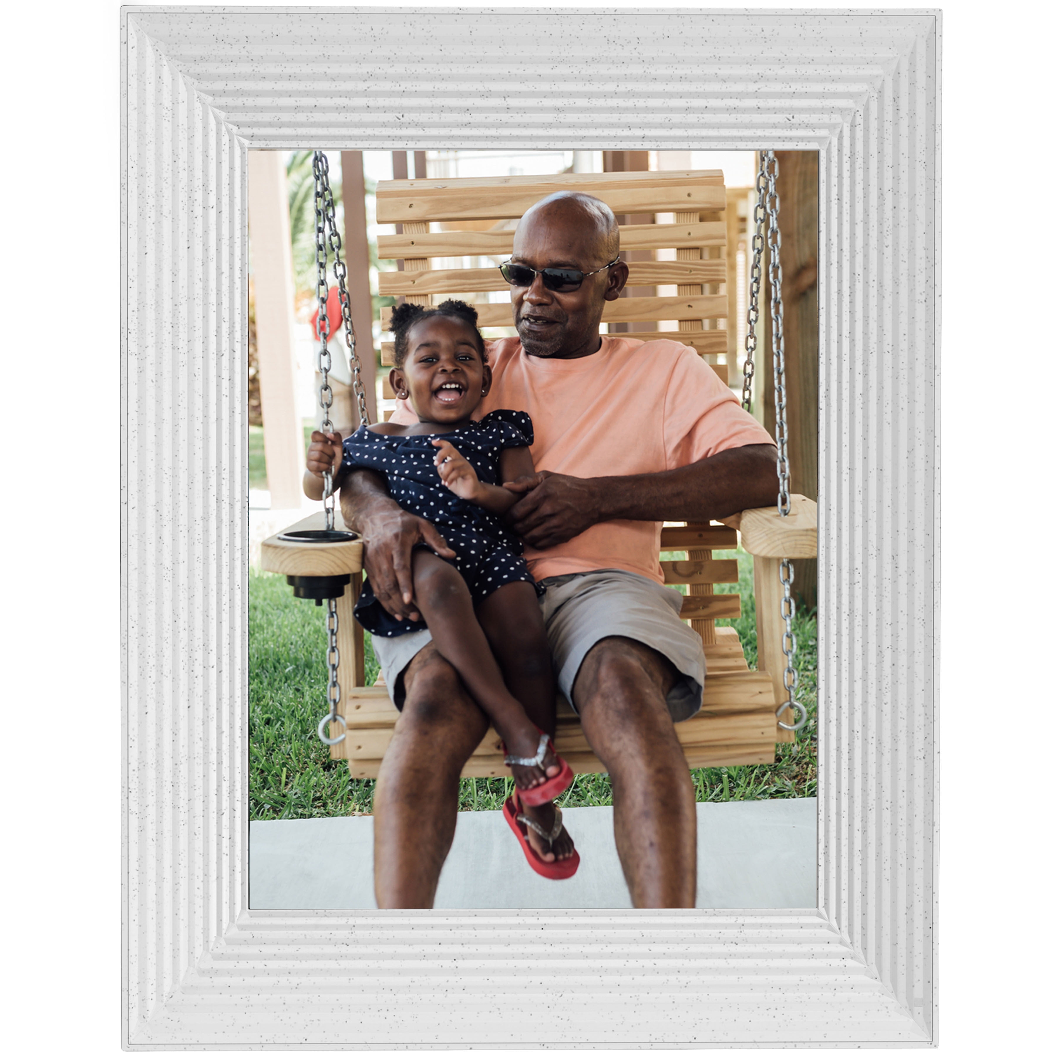 Aura AF200WHT Mason 9" LCD WiFi Digital Photo Frame White Quartz