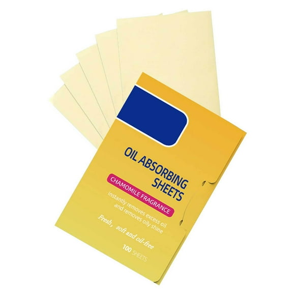 Aura Oil Blotting Sheets For Face (100 Sheets) Oil Absorbing Blotting Papers For Oily Skin Makeup Friendly & Portable Oil Wipes Skin Care