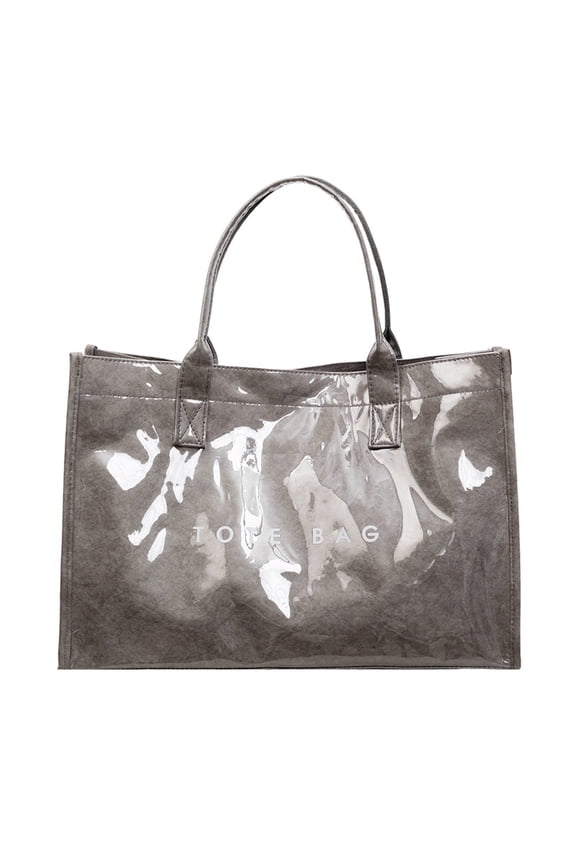 Tote Bag Womenâs Kraft Paper Work Handbags Purses with Top Handle