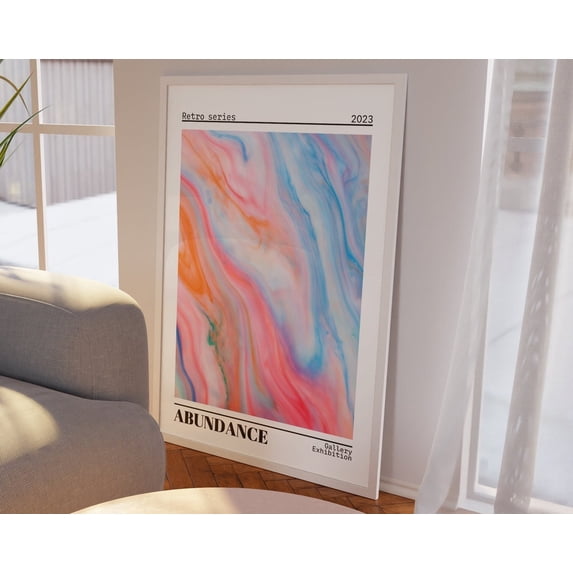 Aura Poster, Aura Print, Poster Aesthetic, Manifestation Art, 70S Home Decor, Gradient Poster Art, Spiritual Art Print, Wall Art, Modern Wall Decor, 16x24 UNFRAMED