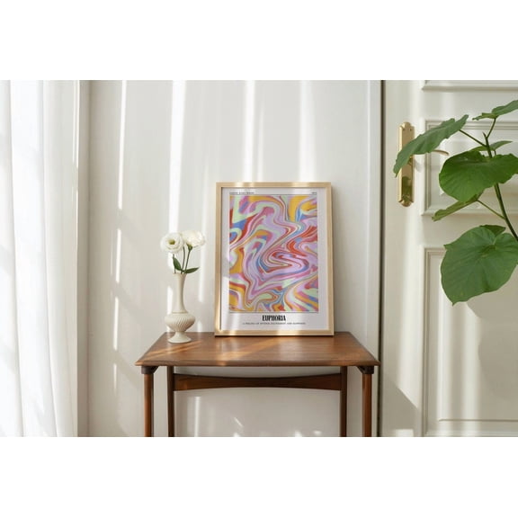 Aura Poster, Colorful Wall Art, Psychedelic Hippie Decor, Spiritual Art Print, Euphoria Print, Unframed Poster Size 8x12 F03.1.14l1449