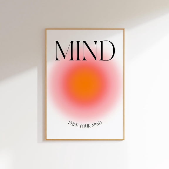 Aura Poster Trendy Spiritual Wall Art Yoga Decor, Aesthetic Poster Wall Art Spa Decor, Zen Wall Art Aura Print Out Posters Aesthetic Wall Art, Modern Wall Decor, 8x12 UNFRAMED