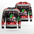 thumbnail image 1 of Aura Volunteer Fire Company No. 1, Monroeville, NJ Christmas AOP Ugly Sweater – Gifts For Firefighters In Monroeville, NJ, 1 of 2