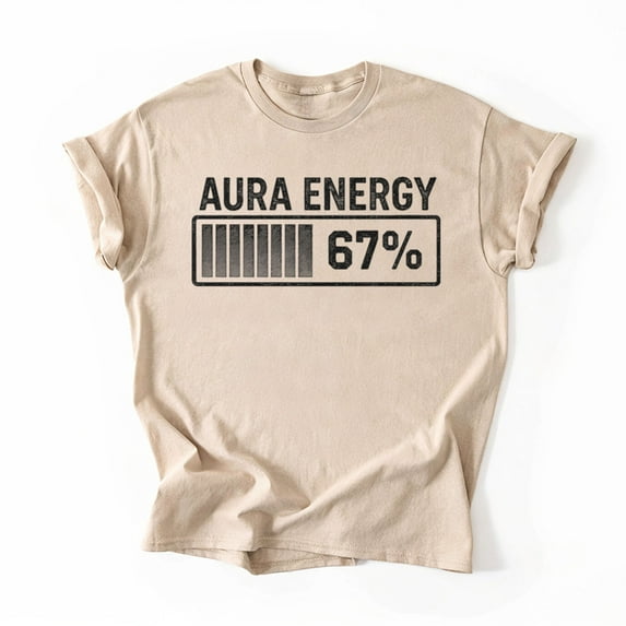 Aura at 67 Funny Six Seven Meme Gen Alpha Slang T-Shirt, Multicolors, Size S-5XL