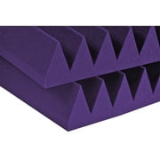 Auralex Acoustics - 2 Studiofoam Wedge 2 x 2 x 2 Acoustic Panels 12 pack Purple