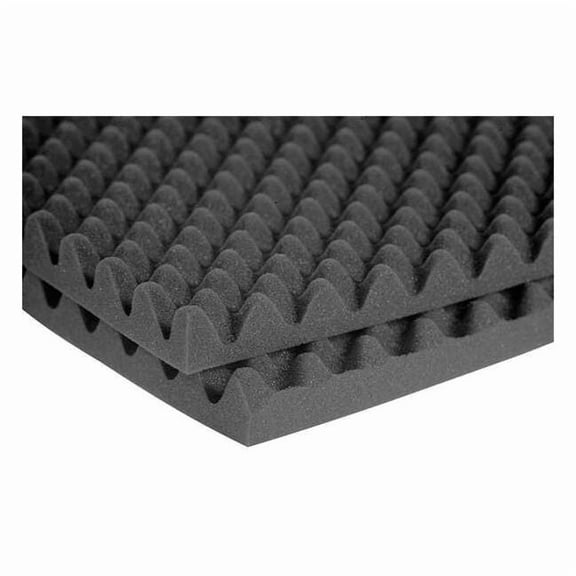 Acoustic Panel, 0.7 NRC, Foam, 4 ft W, 8 ft L, 2 in Thick, Gray, 2 PK 2SON048CHA